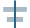 HDF Labels 9 – ikona centrowania obiektów w poziomie
