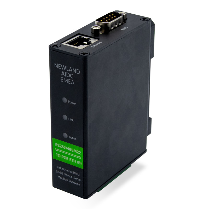 NEWLAND NLS-EX232-01 Moduł EX232 Remora konwertujący port szeregowy RS232 na Ethernet z zasilaniem PoE, do wersji RS232 czytników HR, FM, FR i NVH
