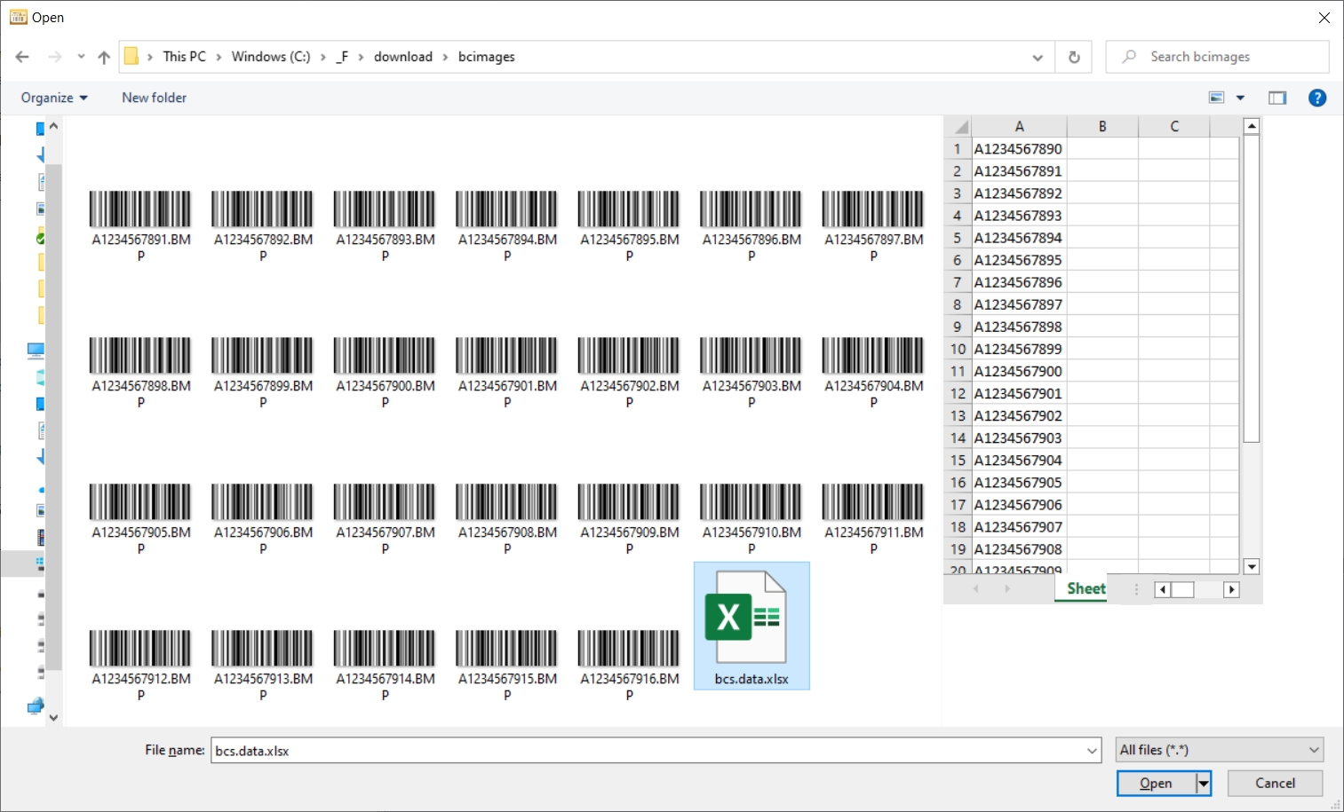 Program do dynamicznego tworzenia kodów kreskowych dla Windows.