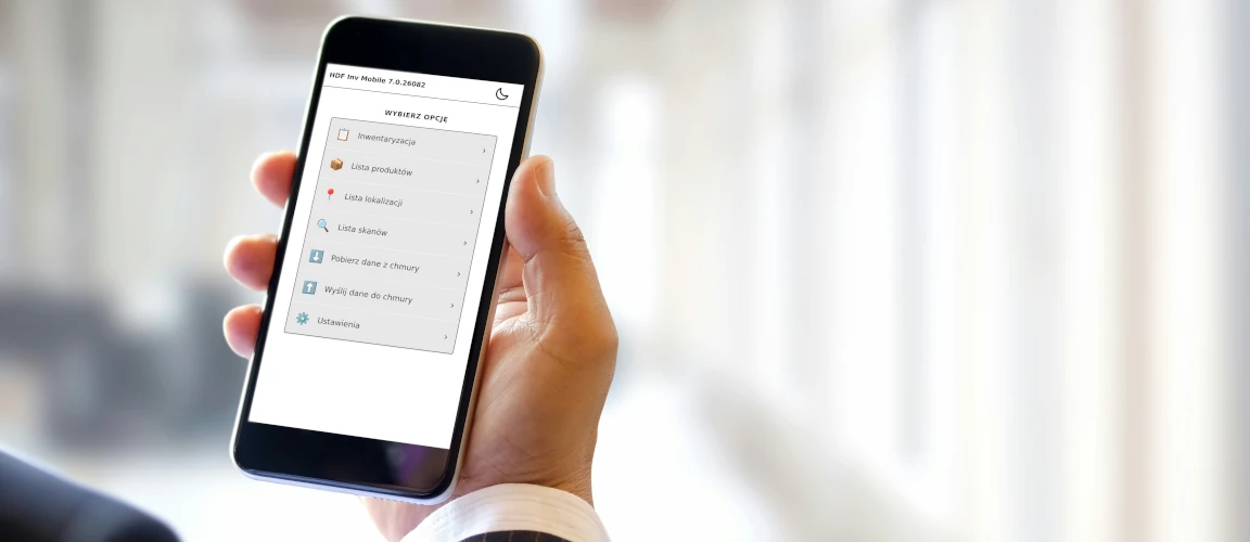 inwnetaryzacja mobilna, kolektor danych, menu, android, wifi, lte