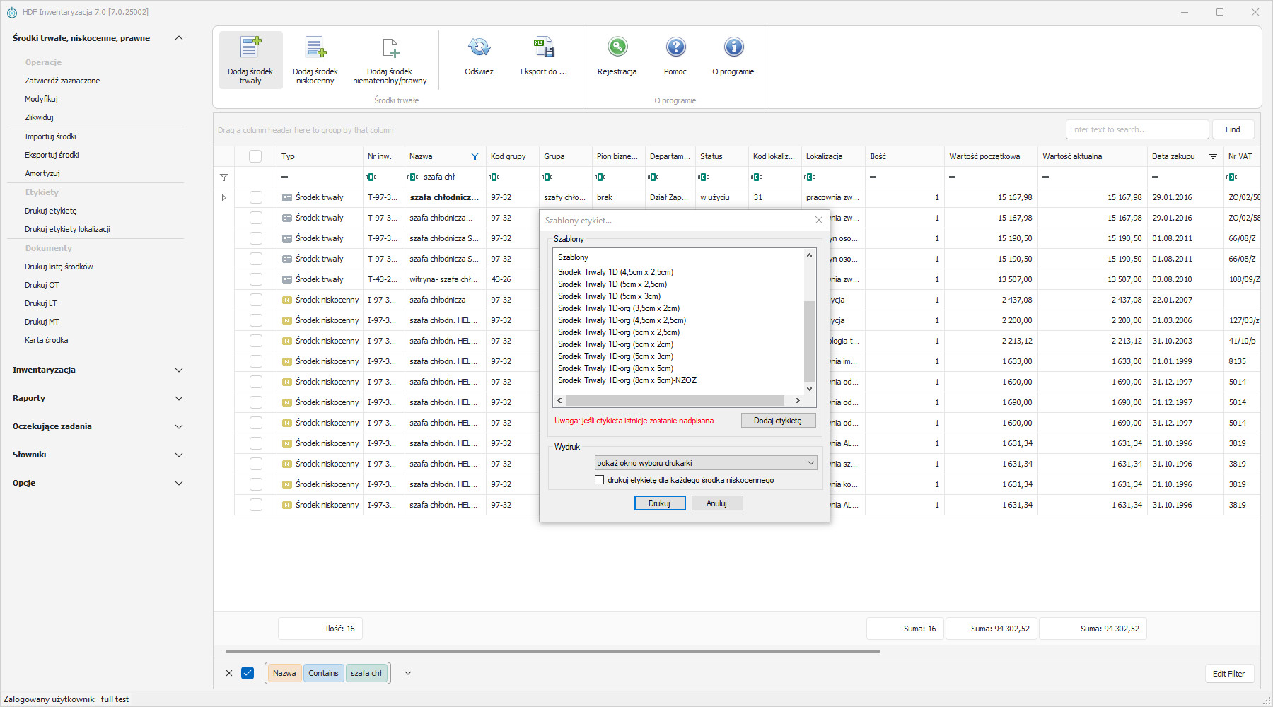 HDF Inwentaryzacja - rozpoczęcie inwentaryzacji
