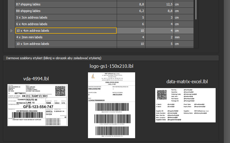 hdf labels new label