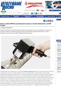 Utrzymanie Ruchu-Nowy system DPM do przetwarzania danych z kodów Datamatrix od HDF Software