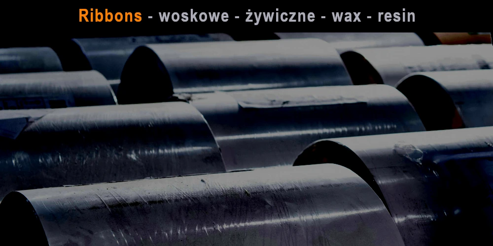 Ribbons, kalki, żywiczne, woskowe, woskowo-żywiczne