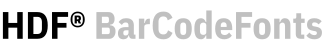 HDF BarCodeFonts