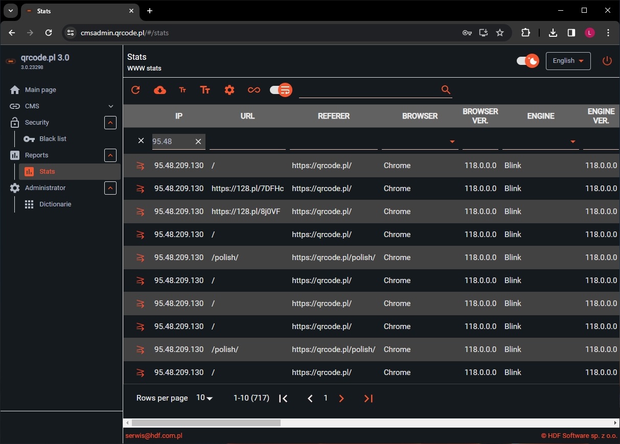 System PWA zrzut 3