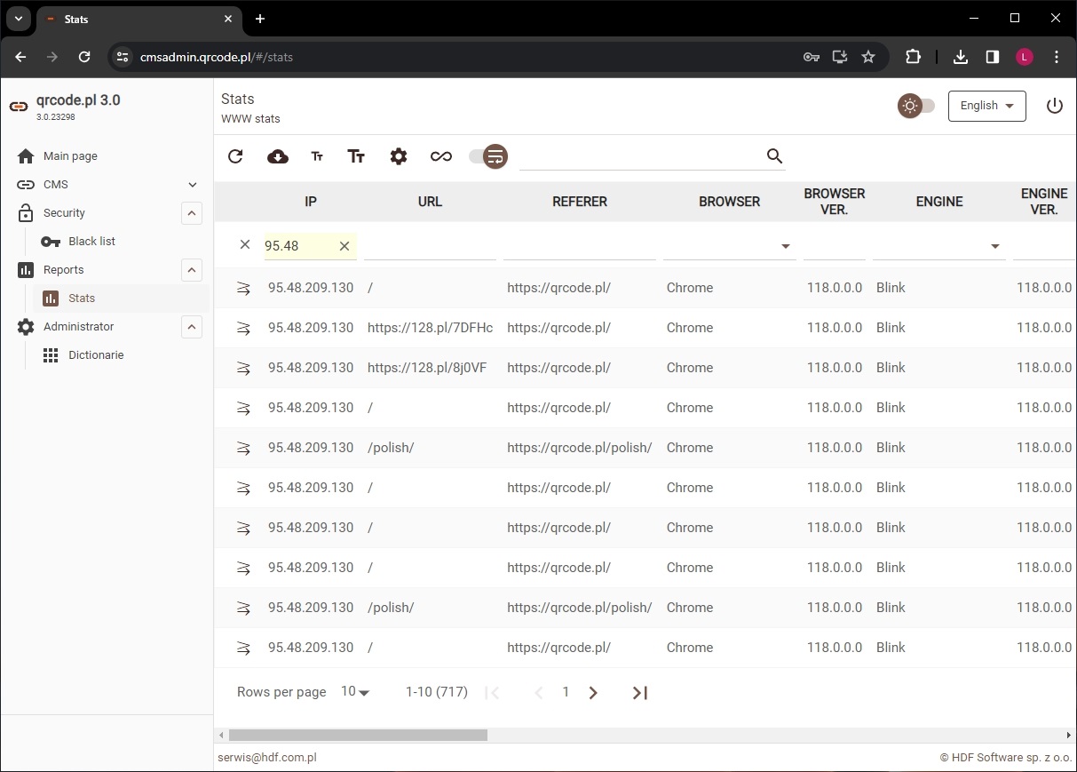System PWA zrzut 5